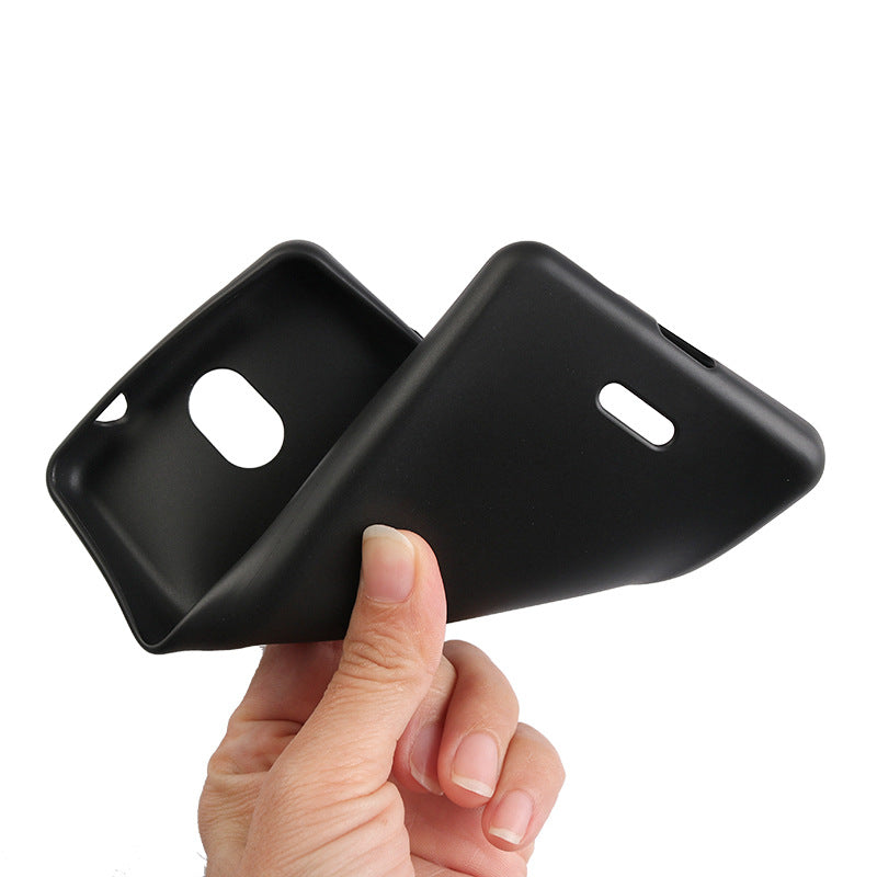 Uniqkart for Nokia C100 Mobile Phone Cover Anti-fingerprint Matte Finish TPU Phone Case - Black