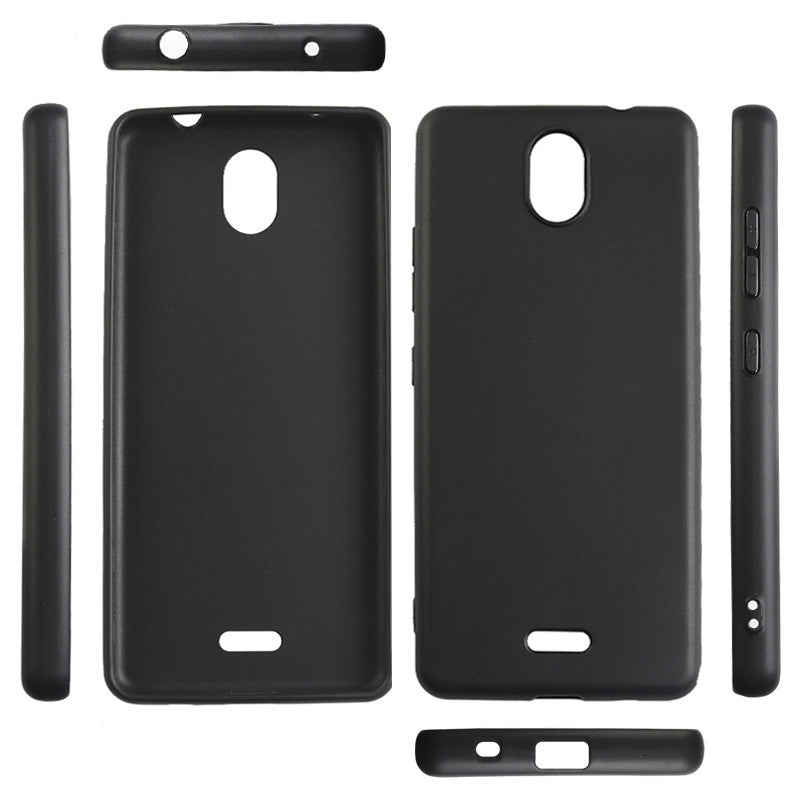 Uniqkart for Nokia C100 Mobile Phone Cover Anti-fingerprint Matte Finish TPU Phone Case - Black