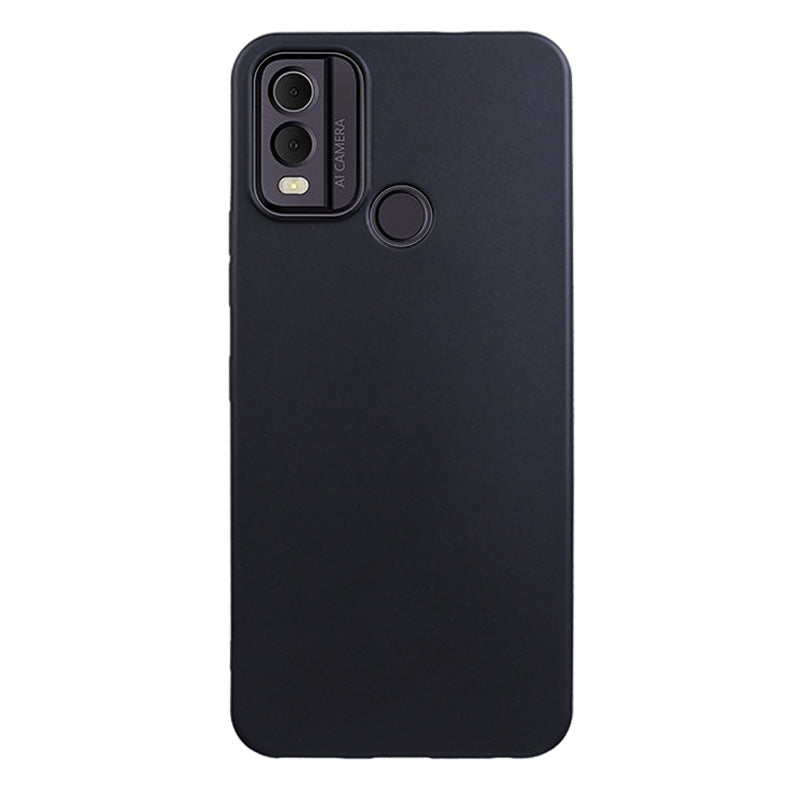 Matte Phone Case for Nokia C22 , Flexible TPU Anti-scratch Protective Phone Cover - Black