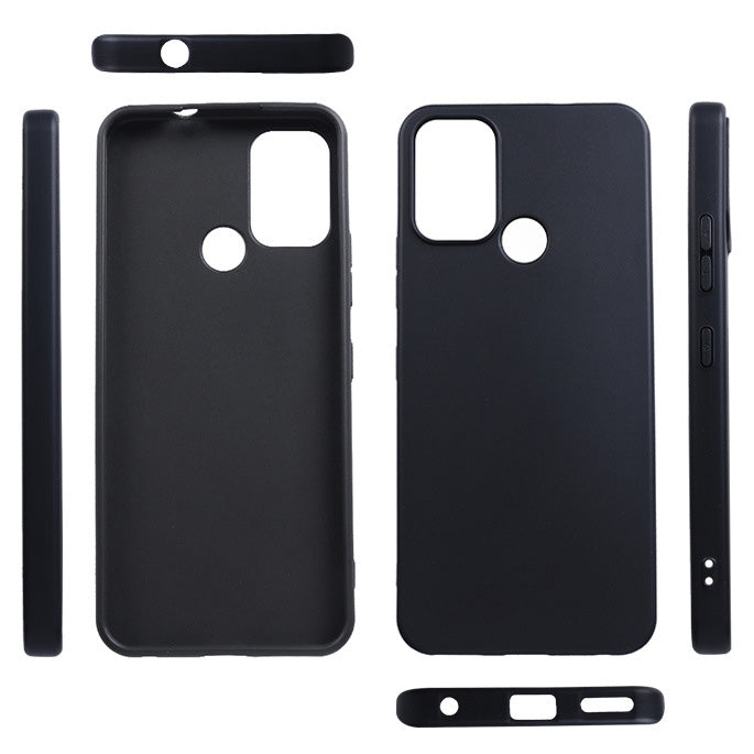 Matte Phone Case for Nokia C22 , Flexible TPU Anti-scratch Protective Phone Cover - Black