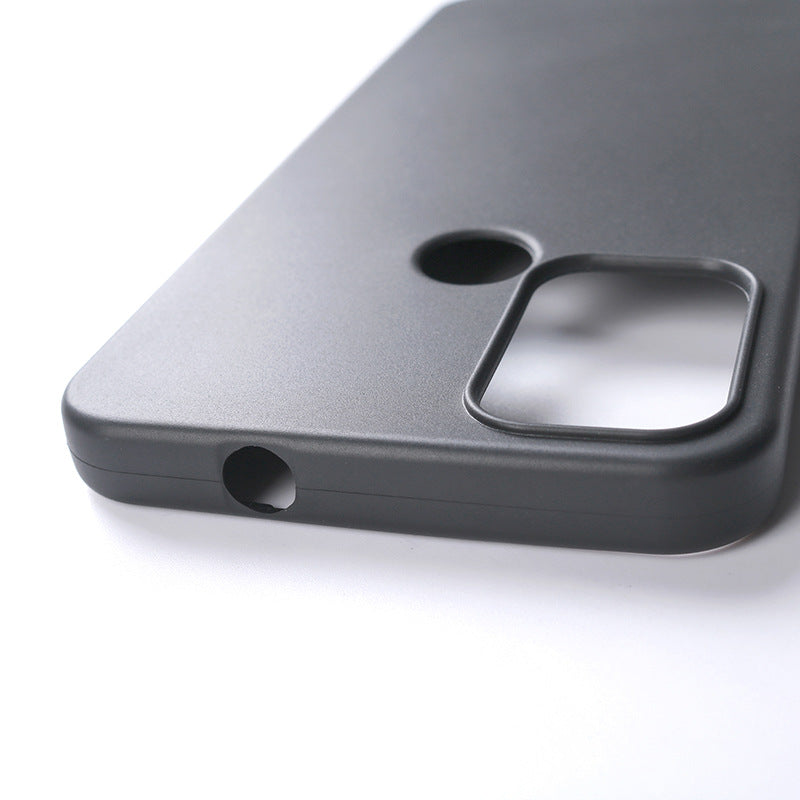 Matte Phone Case for Nokia C22 , Flexible TPU Anti-scratch Protective Phone Cover - Black