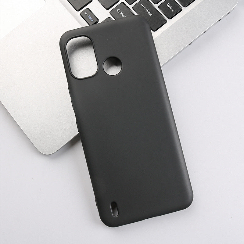 Uniqkart for Nokia G11 Plus 4G Matte Soft TPU Phone Case Scratch-resistant Smartphone Cover - Black