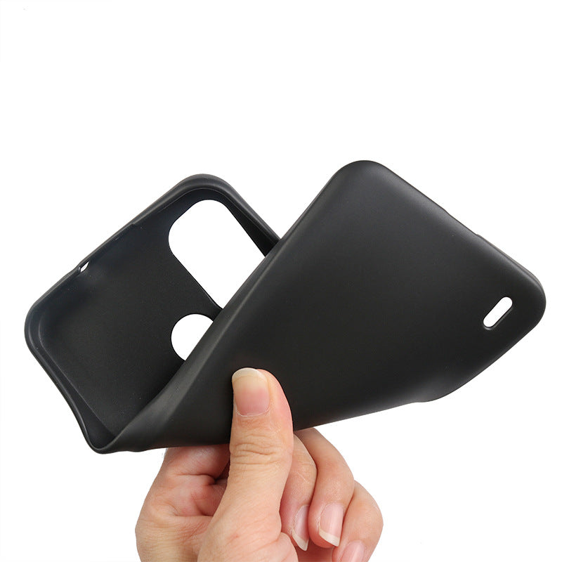 Uniqkart for Nokia G11 Plus 4G Matte Soft TPU Phone Case Scratch-resistant Smartphone Cover - Black