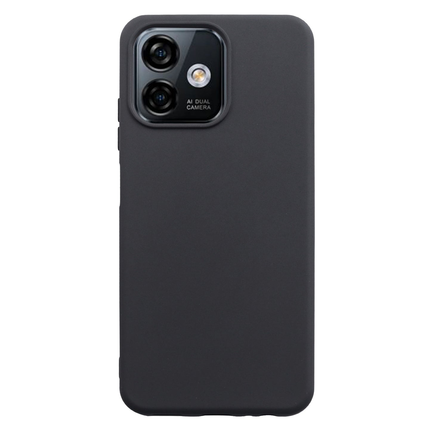 Uniqkart for Ulefone Note 16 Pro Soft TPU Cell Phone Cover Anti-scratch Matte Phone Case - Black