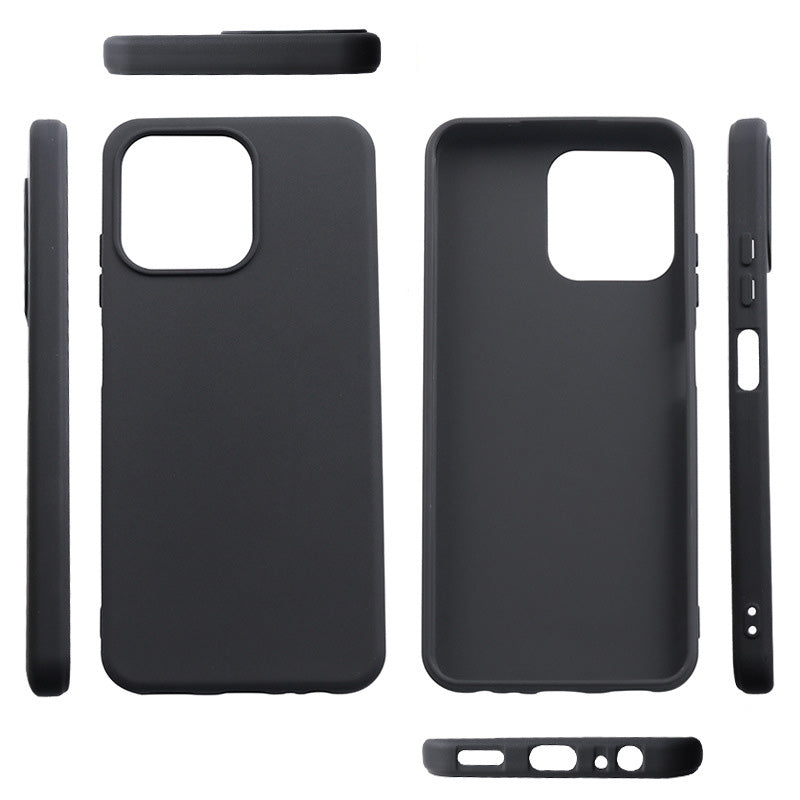Uniqkart for Ulefone Note 16 Pro Soft TPU Cell Phone Cover Anti-scratch Matte Phone Case - Black
