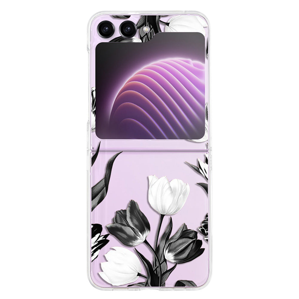 Hard PC Phone Case for Samsung Galaxy Z Flip5 5G , Pattern Printing Protective Phone Cover - Z62
