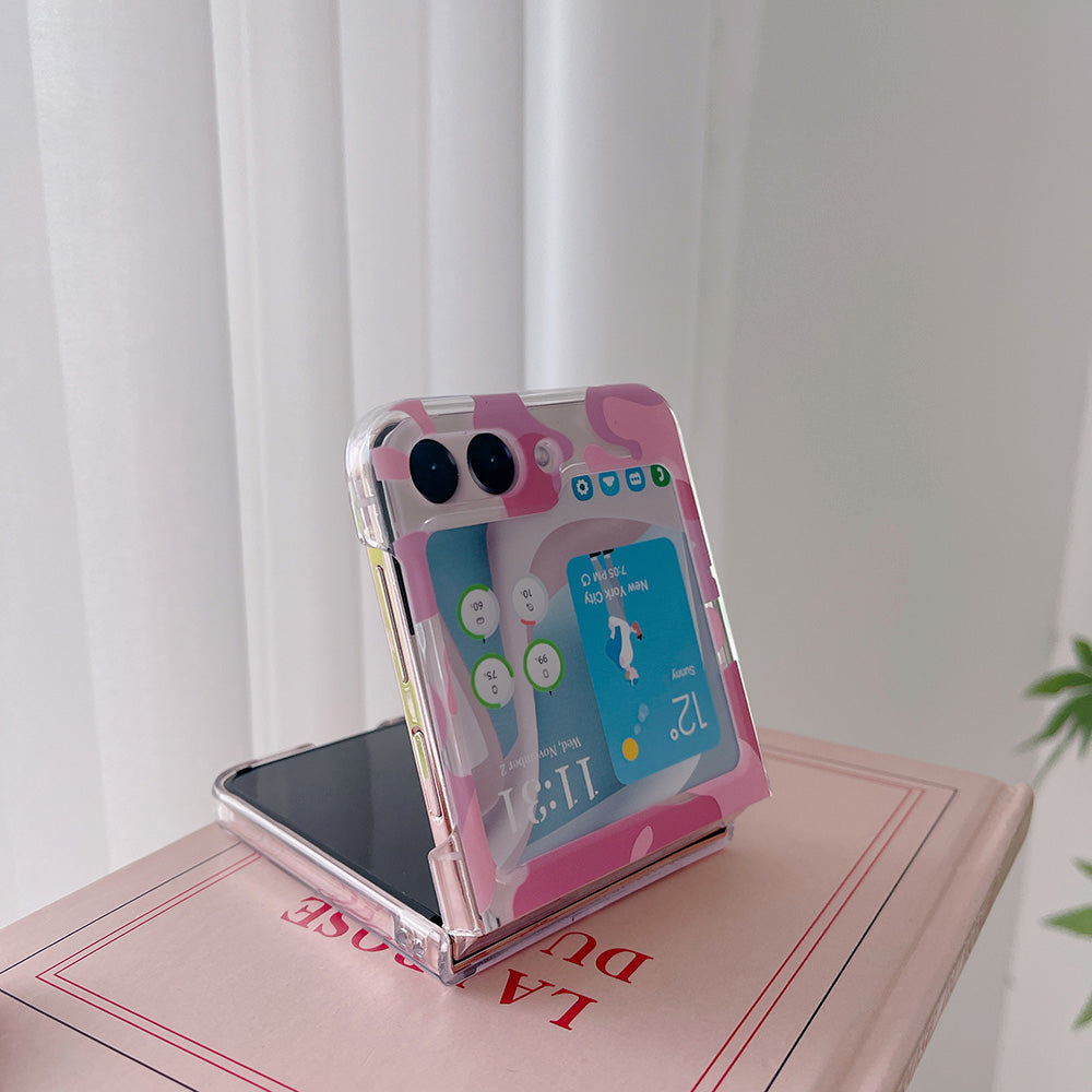 Hard PC Phone Case for Samsung Galaxy Z Flip5 5G , Pattern Printing Protective Phone Cover - Z71