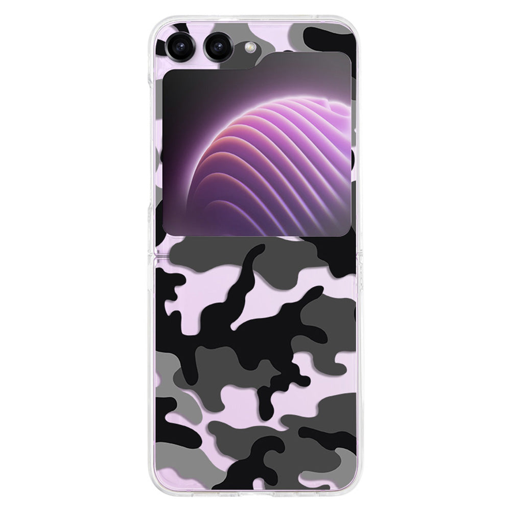 Hard PC Phone Case for Samsung Galaxy Z Flip5 5G , Pattern Printing Protective Phone Cover - Z70