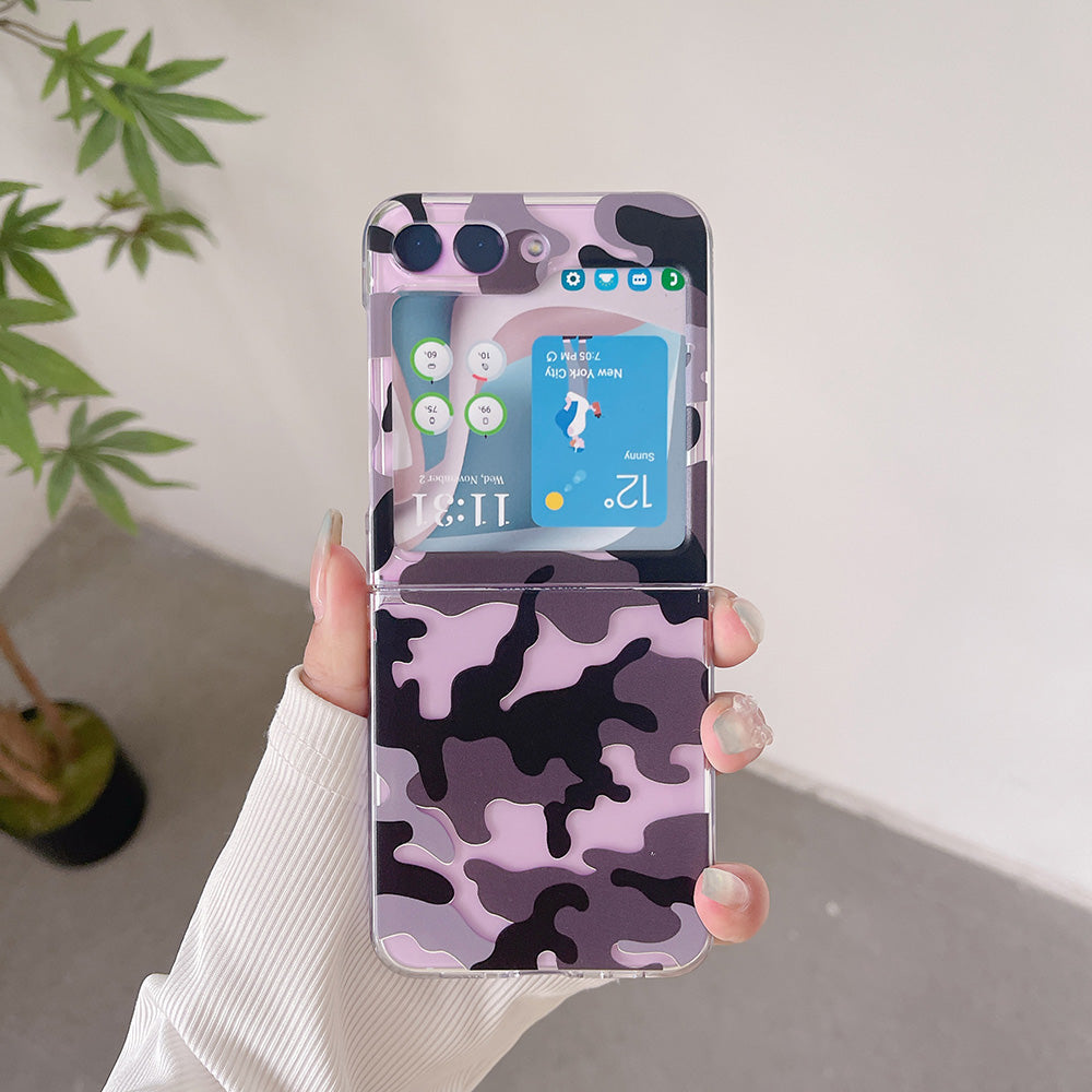 Hard PC Phone Case for Samsung Galaxy Z Flip5 5G , Pattern Printing Protective Phone Cover - Z70
