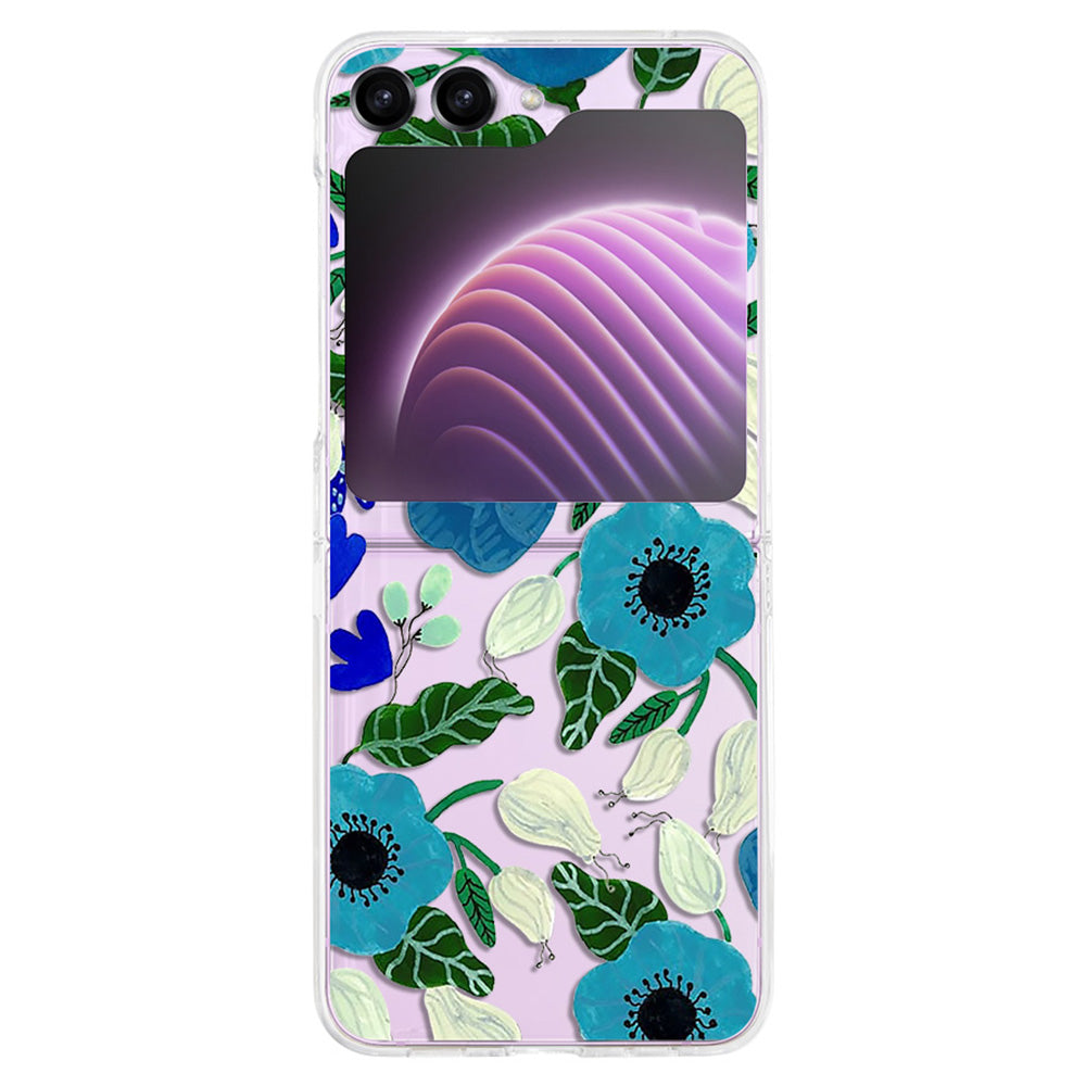 Hard PC Phone Case for Samsung Galaxy Z Flip5 5G , Pattern Printing Protective Phone Cover - Z85