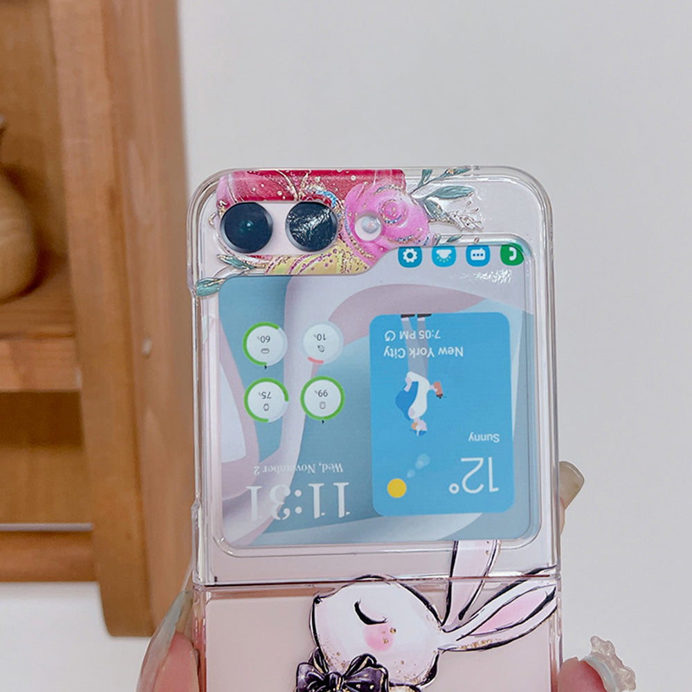 Hard PC Phone Case for Samsung Galaxy Z Flip5 5G , Pattern Printing Protective Phone Cover - Z88