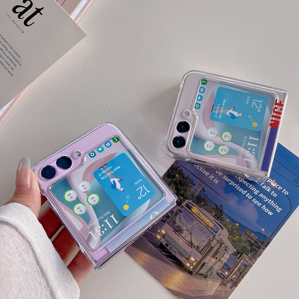 Hard PC Phone Case for Samsung Galaxy Z Flip5 5G , Pattern Printing Protective Phone Cover - Z99