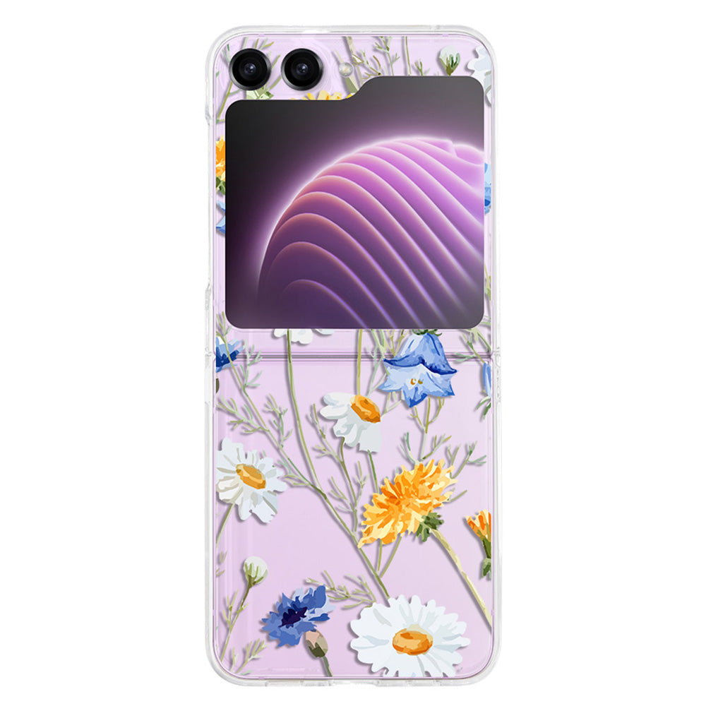 Hard PC Phone Case for Samsung Galaxy Z Flip5 5G , Pattern Printing Protective Phone Cover - Z105