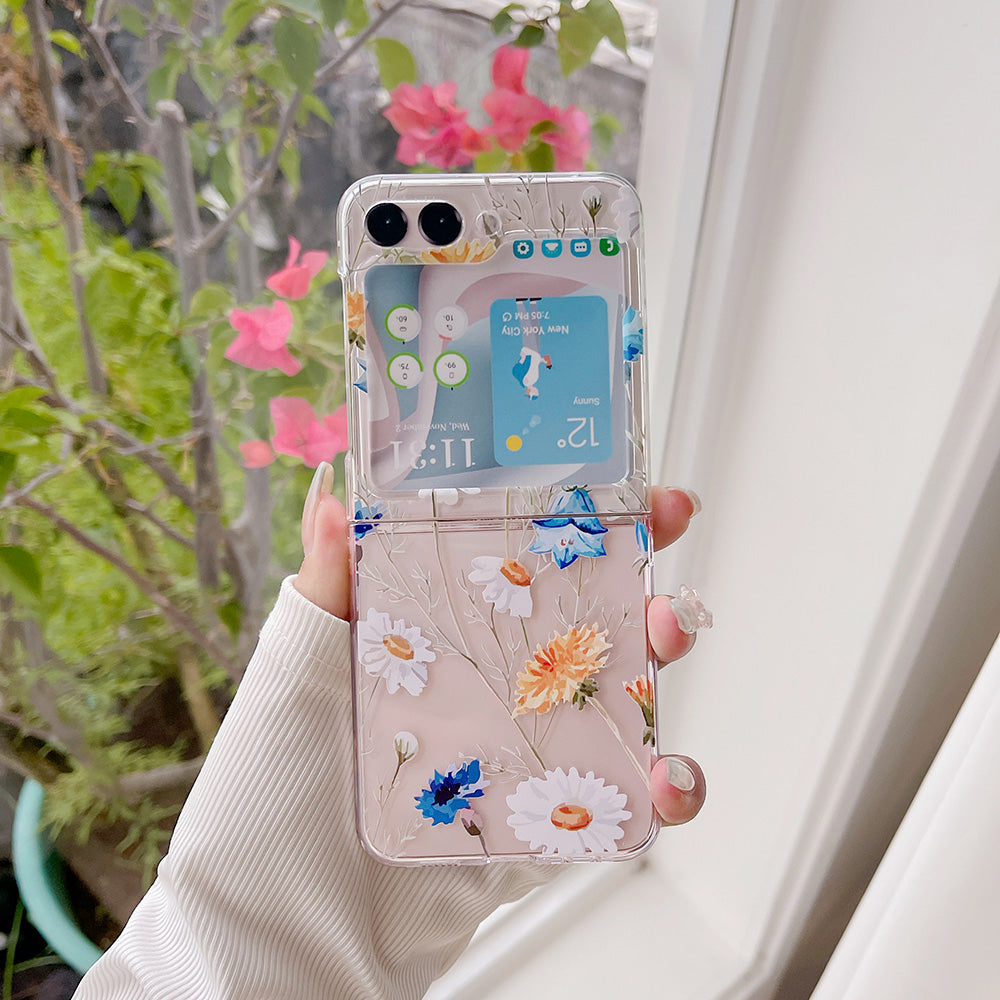 Hard PC Phone Case for Samsung Galaxy Z Flip5 5G , Pattern Printing Protective Phone Cover - Z105