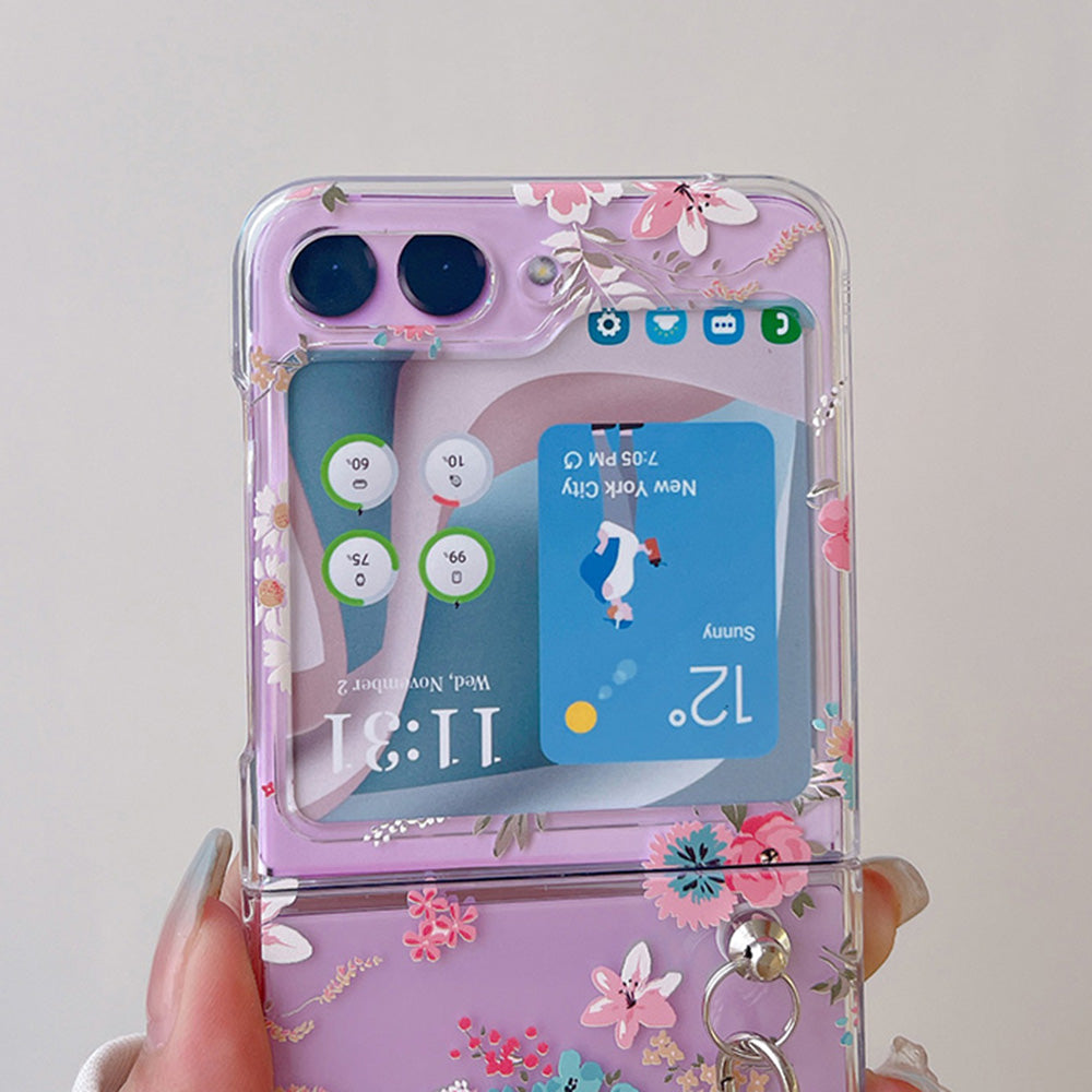 Hard PC Phone Case for Samsung Galaxy Z Flip5 5G , Pattern Printing Protective Phone Cover - Z110