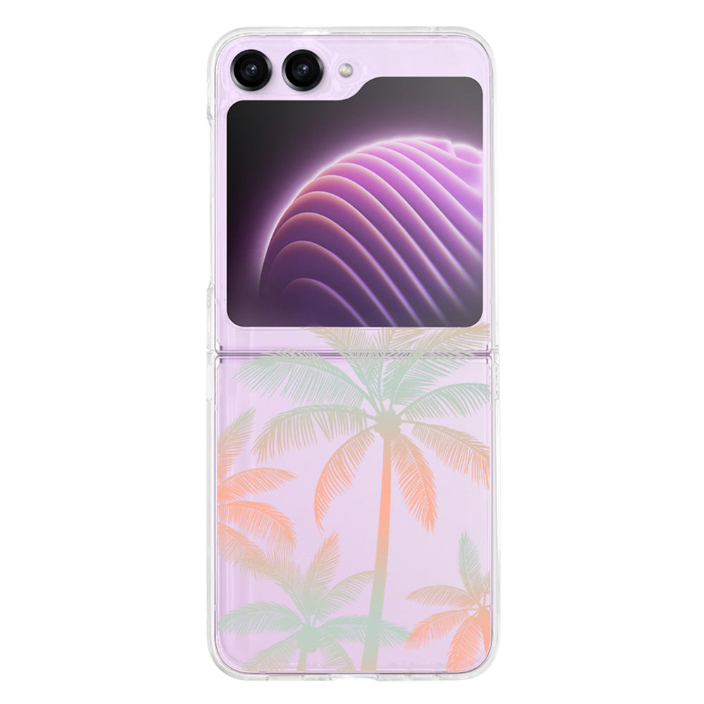 Pattern Printing Phone Case for Samsung Galaxy Z Flip5 5G , Anti-scratch PC Phone Cover - Z46