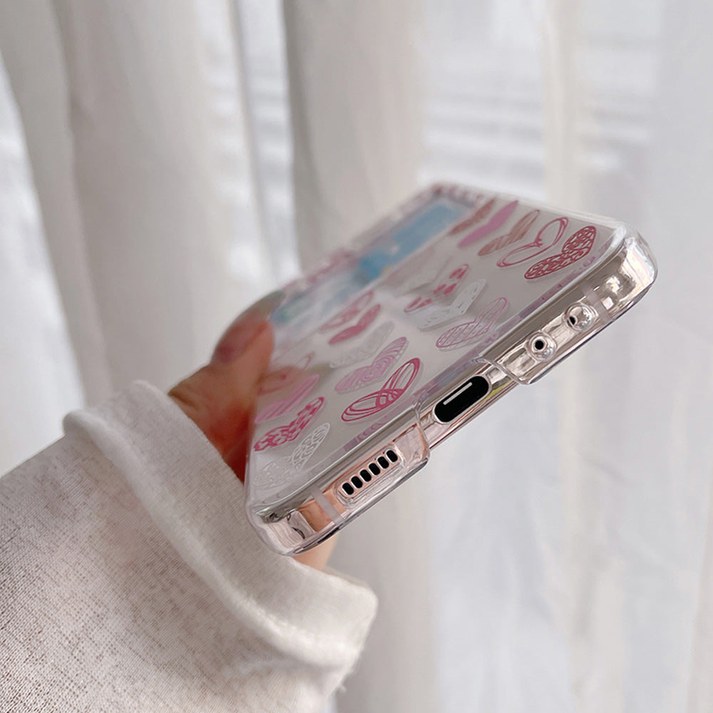 Pattern Printing Phone Case for Samsung Galaxy Z Flip5 5G , Anti-scratch PC Phone Cover - Z48