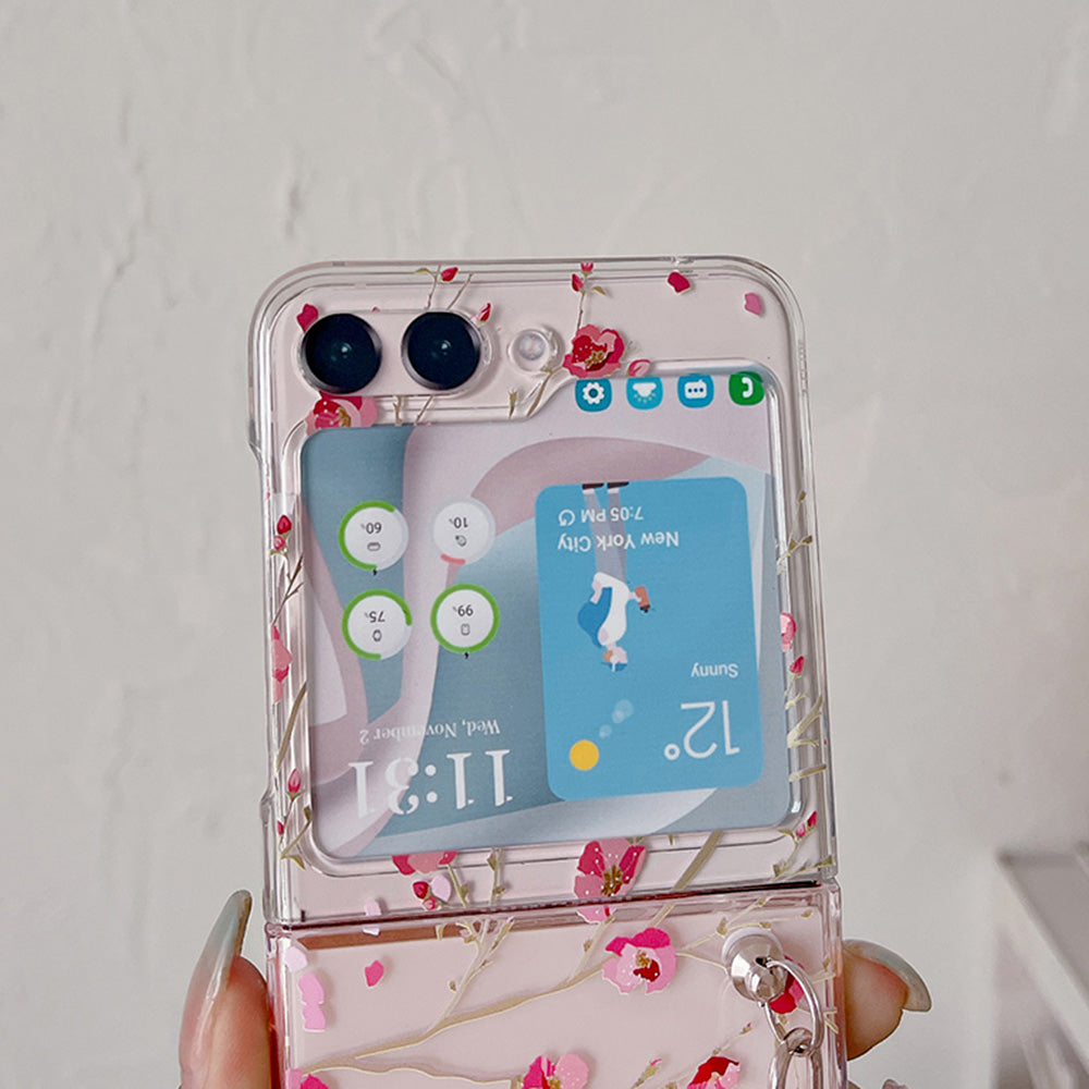 Pattern Printing Phone Case for Samsung Galaxy Z Flip5 5G , Anti-scratch PC Phone Cover - Z51