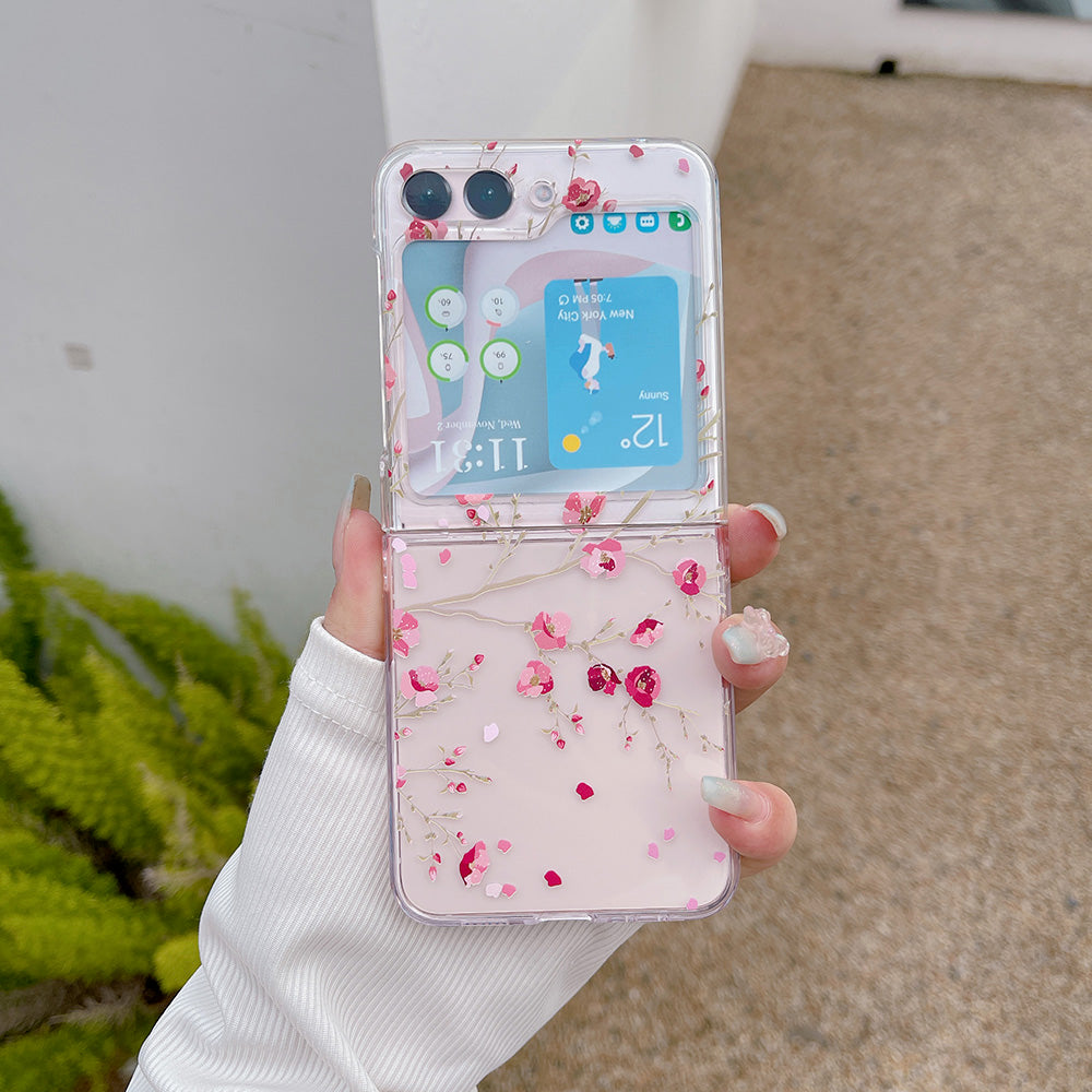 Pattern Printing Phone Case for Samsung Galaxy Z Flip5 5G , Anti-scratch PC Phone Cover - Z52