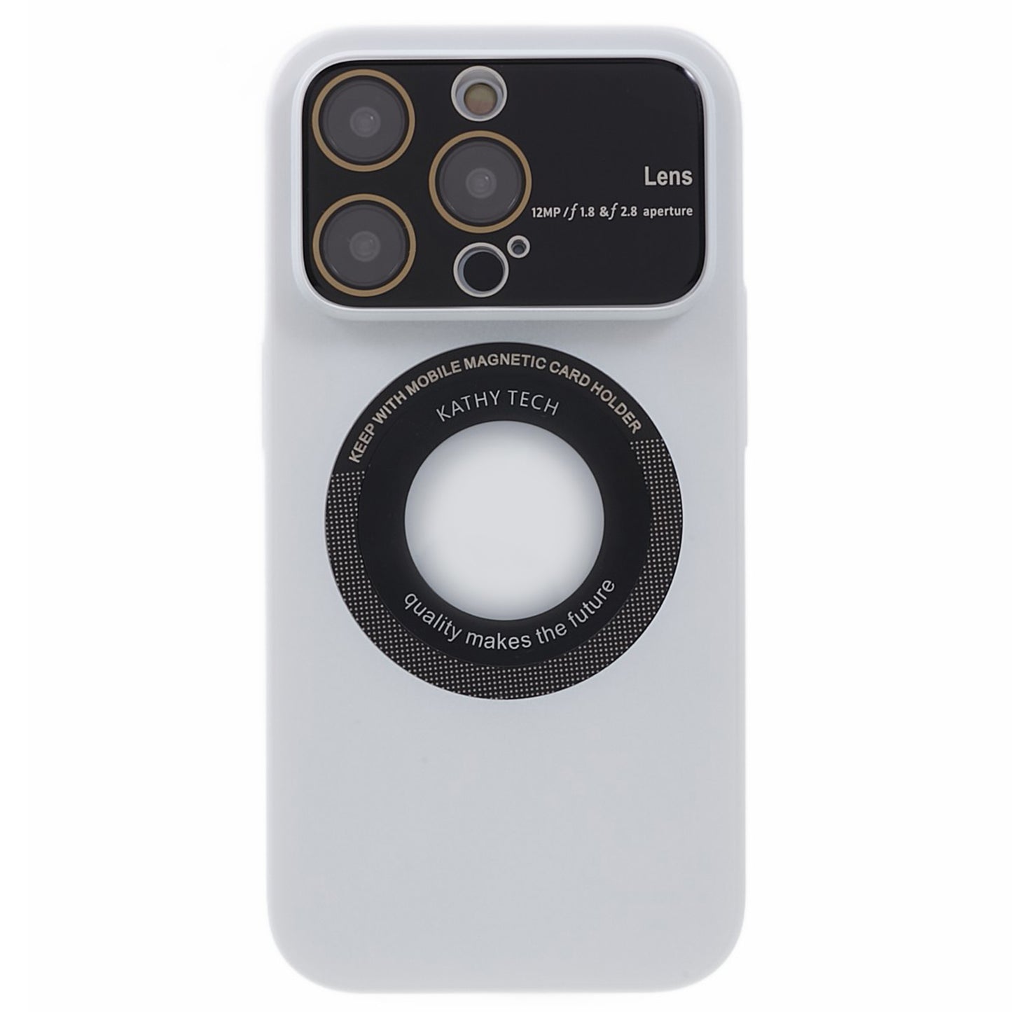 Uniqkart for iPhone 12 Pro Max Shockproof Case Anti-Drop Hard PC Phone Cover Compatible with MagSafe - White