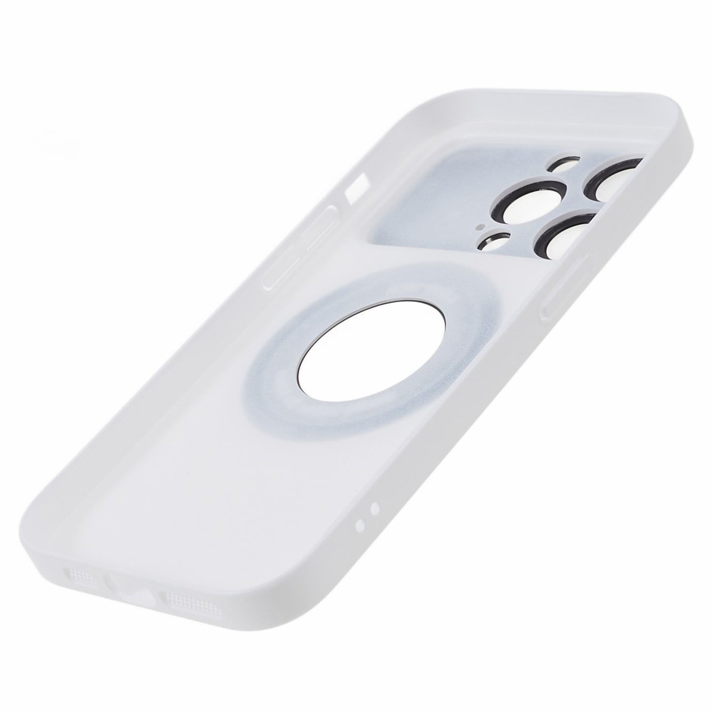 Uniqkart for iPhone 12 Pro Max Shockproof Case Anti-Drop Hard PC Phone Cover Compatible with MagSafe - White