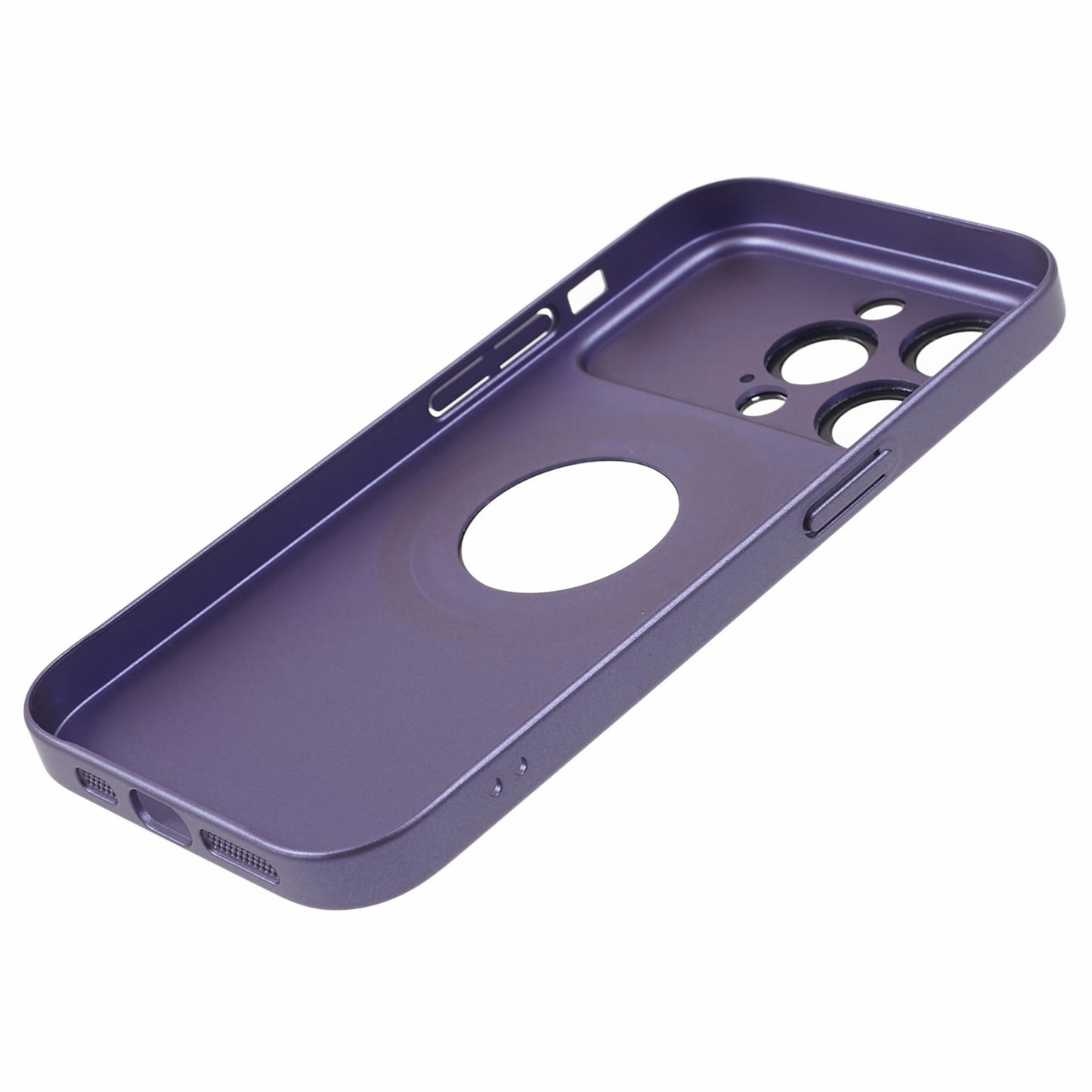 Uniqkart for iPhone 12 Pro Max Shockproof Case Anti-Drop Hard PC Phone Cover Compatible with MagSafe - Purple