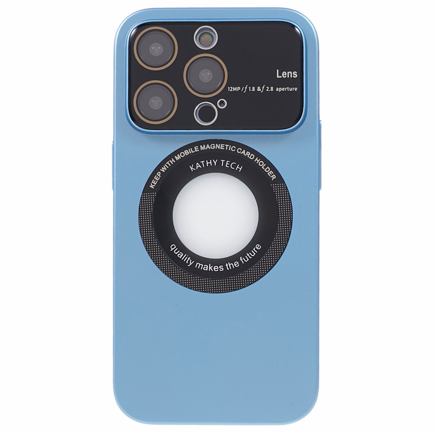 Uniqkart for iPhone 12 Pro Max Shockproof Case Anti-Drop Hard PC Phone Cover Compatible with MagSafe - Baby Blue