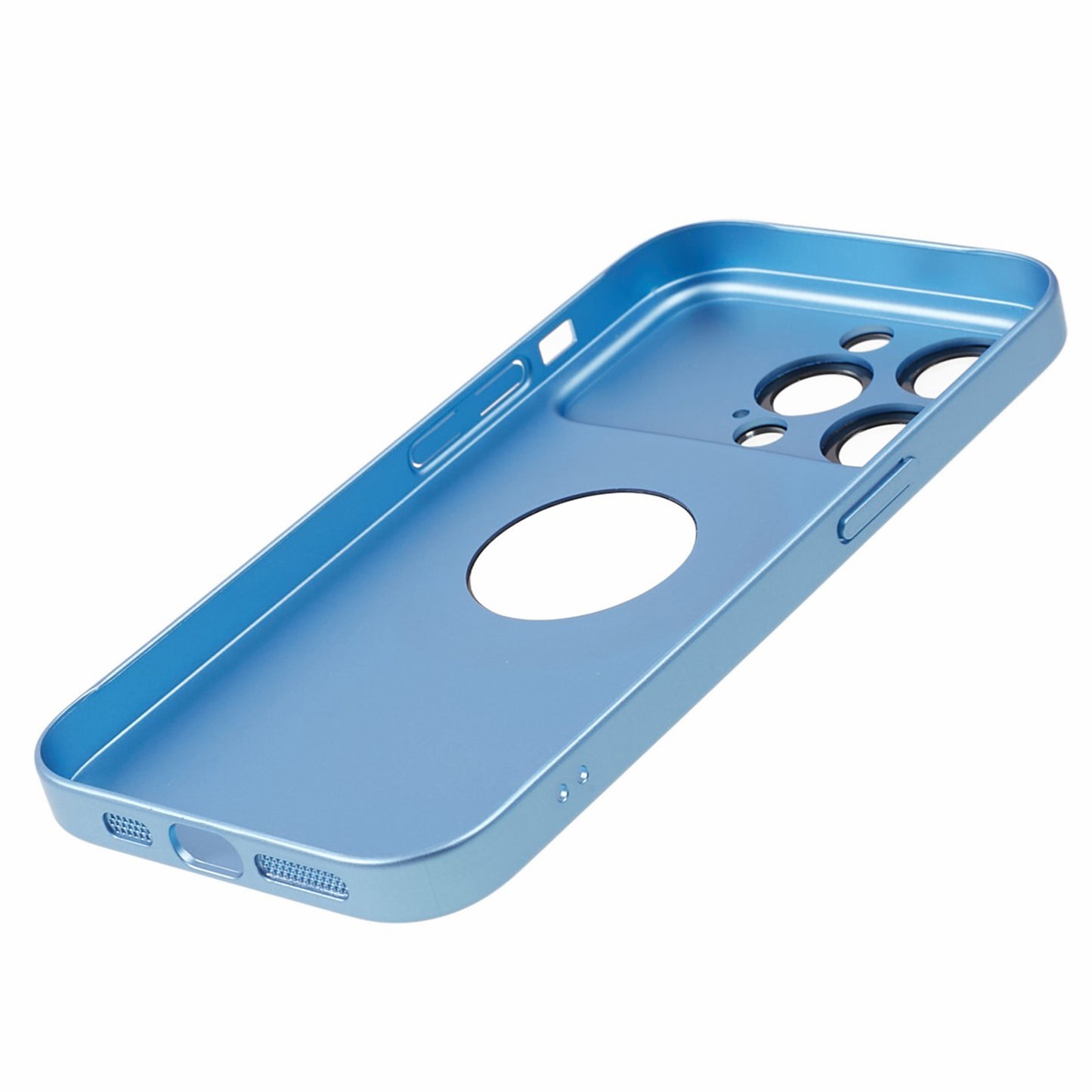 Uniqkart for iPhone 12 Pro Max Shockproof Case Anti-Drop Hard PC Phone Cover Compatible with MagSafe - Baby Blue