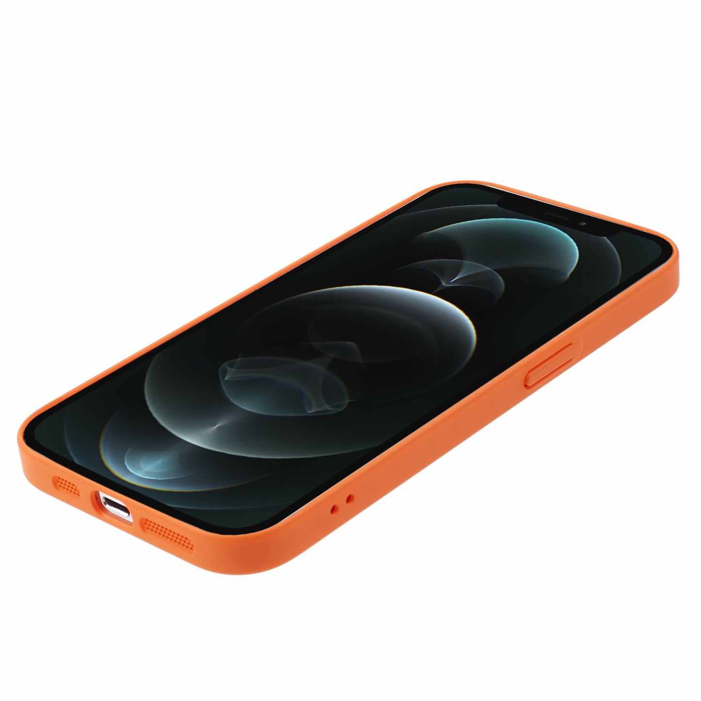 Uniqkart for iPhone 12 Pro Max Shockproof Case Anti-Drop Hard PC Phone Cover Compatible with MagSafe - Orange