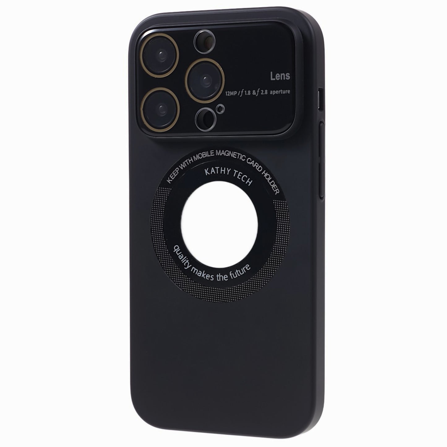 Hard PC Case for iPhone 12 Pro 6.1 inch Anti-Drop Shockproof Phone Cover Compatible with MagSafe - Black