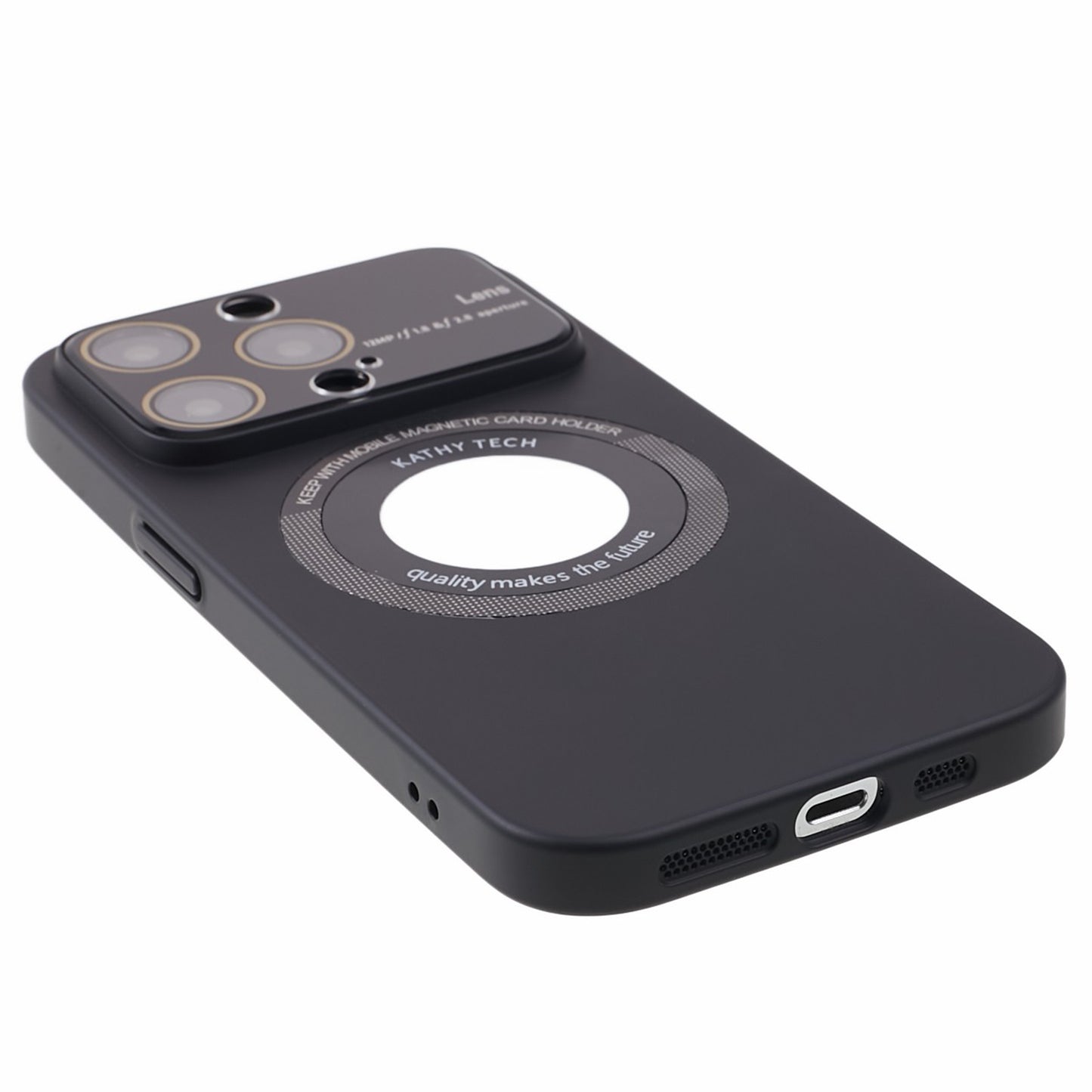 Hard PC Case for iPhone 12 Pro 6.1 inch Anti-Drop Shockproof Phone Cover Compatible with MagSafe - Black