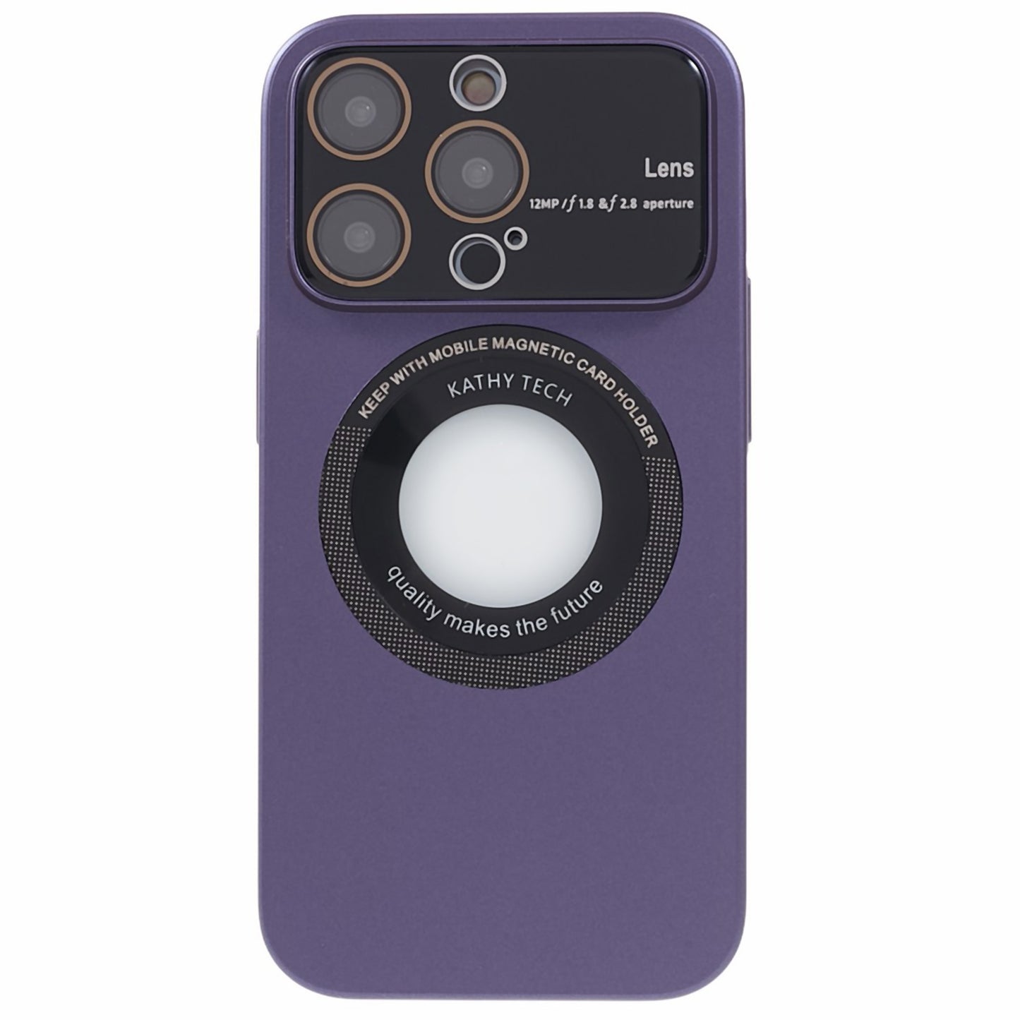 Hard PC Case for iPhone 12 Pro 6.1 inch Anti-Drop Shockproof Phone Cover Compatible with MagSafe - Purple