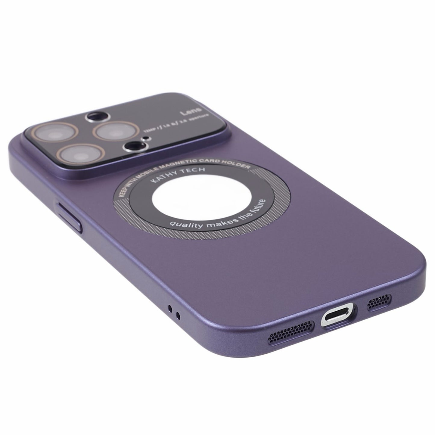 Hard PC Case for iPhone 12 Pro 6.1 inch Anti-Drop Shockproof Phone Cover Compatible with MagSafe - Purple
