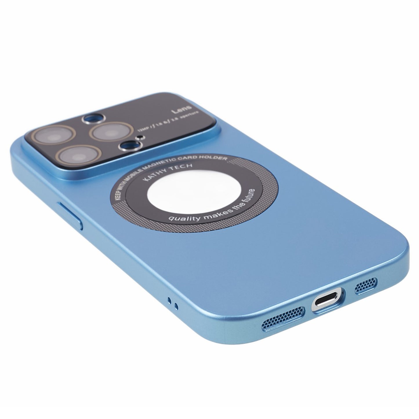 Hard PC Case for iPhone 12 Pro 6.1 inch Anti-Drop Shockproof Phone Cover Compatible with MagSafe - Baby Blue