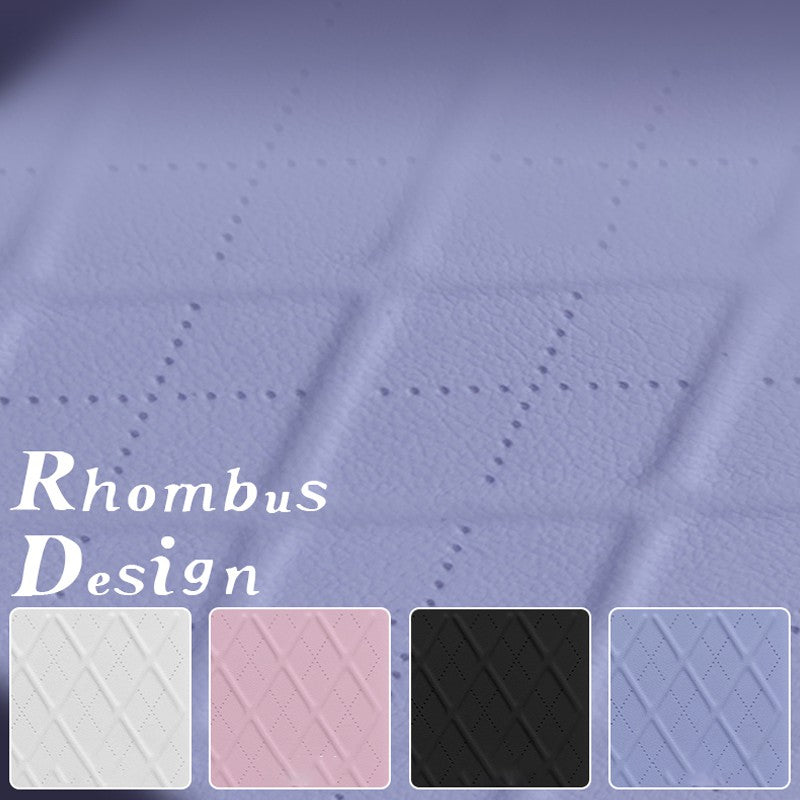 Uniqkart Protective Slim Case for Motorola Razr 40 Ultra 5G Rhombic Texture PU Leather + PC Phone Cover - Pink