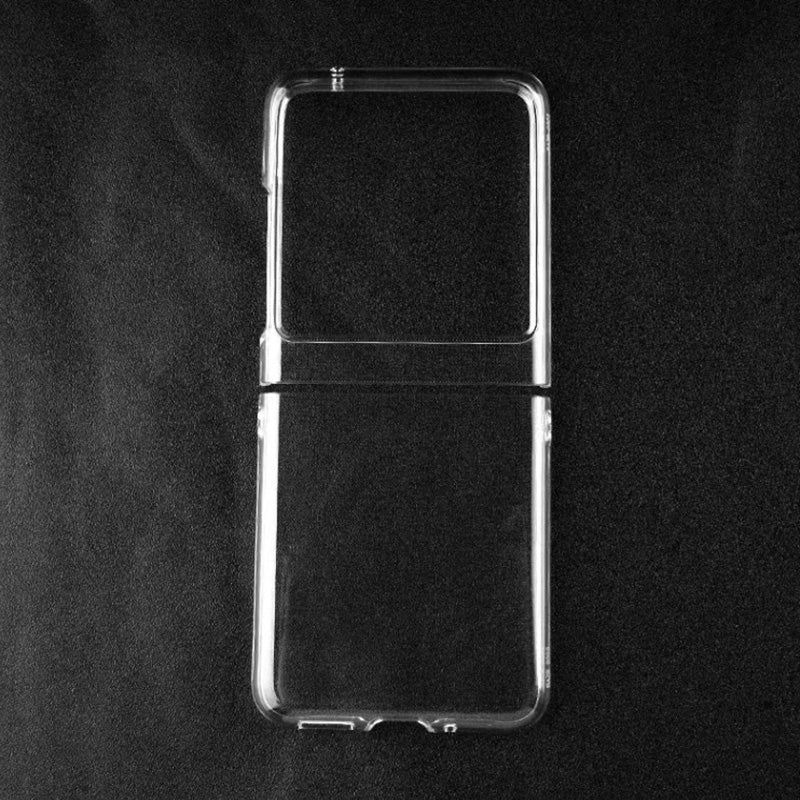Uniqkart for Motorola Razr 40 Ultra 5G Transparent PC Phone Case Two-Piece Design Phone Cover