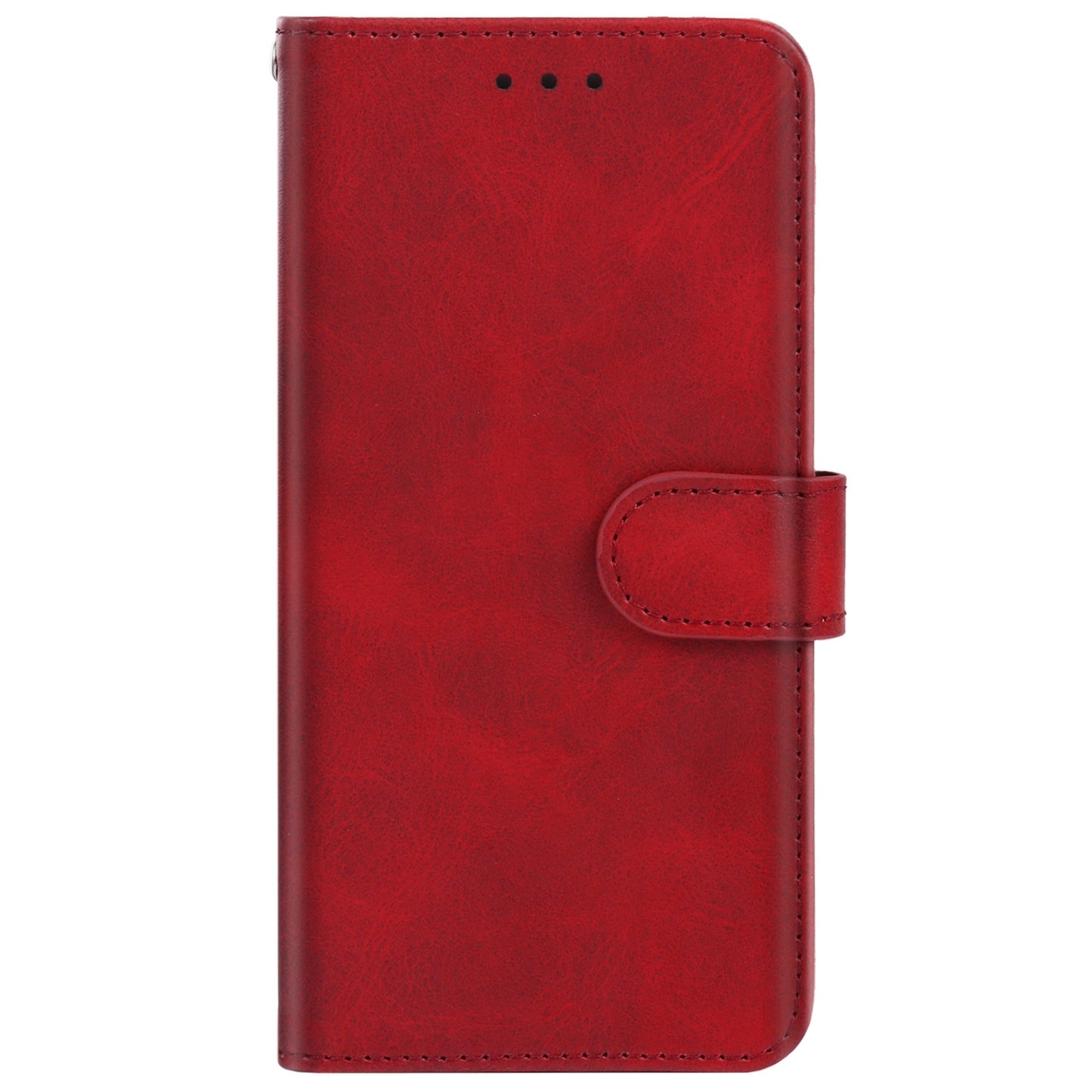 Uniqkart for ZTE Blade V40s 4G PU Leather Wallet Phone Cover Calf Texture Phone Stand Case - Red