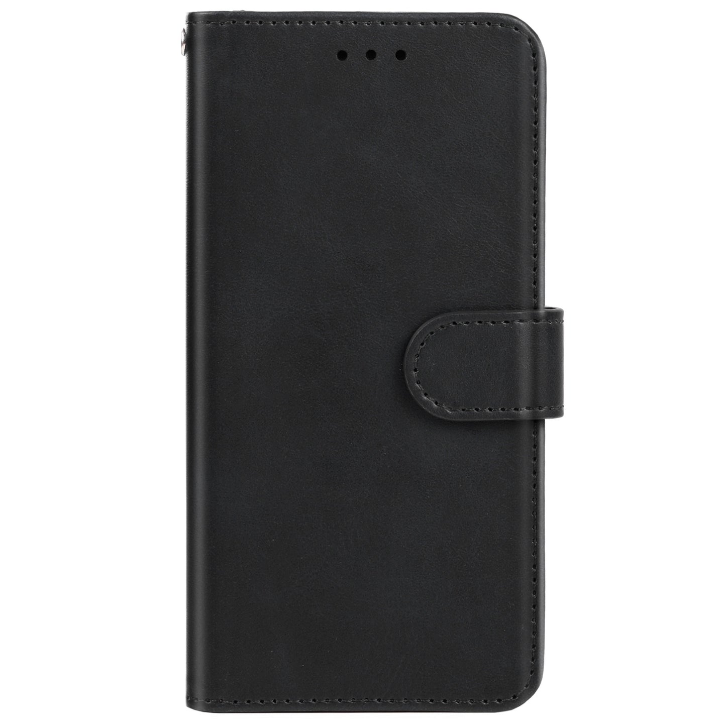 Uniqkart for ZTE Blade L220 Calf Texture Leather Case Wallet Stand Cell Phone Cover - Black