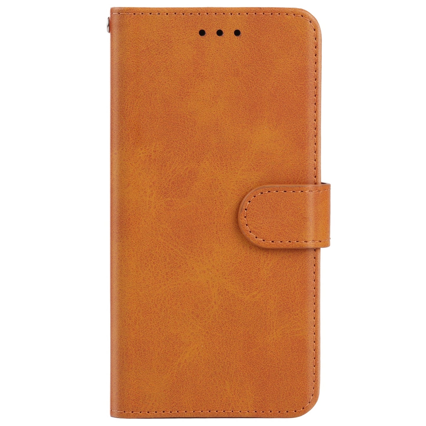 Uniqkart for ZTE Blade L220 Calf Texture Leather Case Wallet Stand Cell Phone Cover - Brown