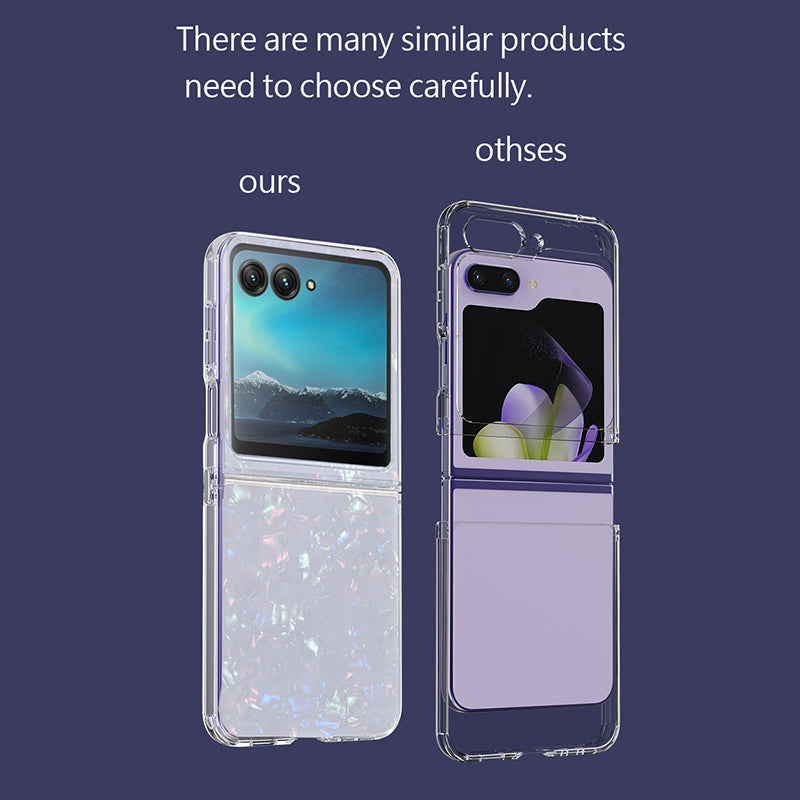 Uniqkart for Motorola Razr 40 Ultra 5G Soft TPU Anti-Scratch Case Shell Pattern Phone Cover - Purple