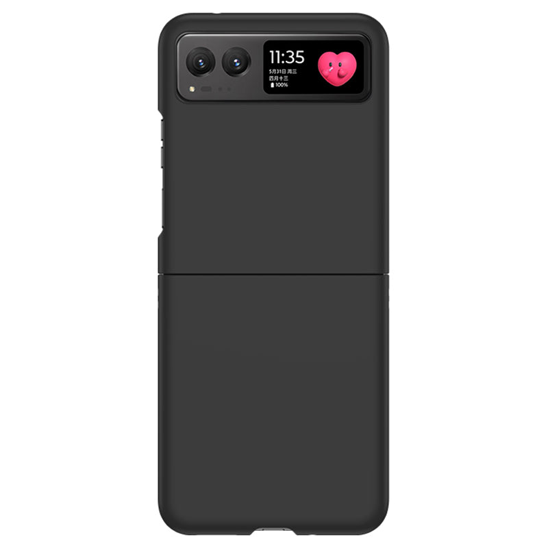 Uniqkart for Motorola Razr 40 5G Shockproof Hard PC Phone Case Ultra-thin Skin-touch Back Cover - Black