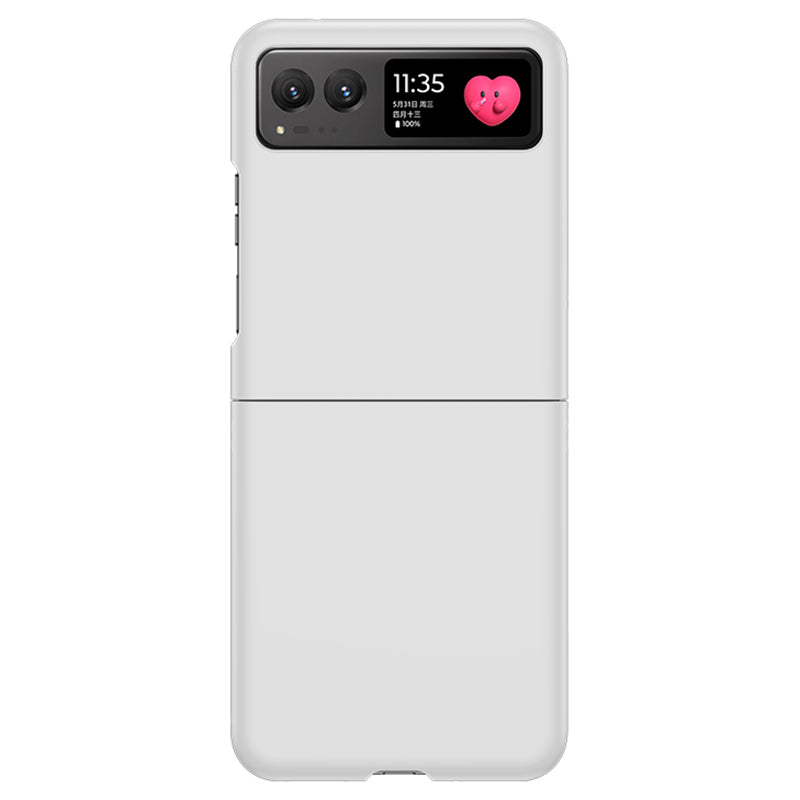 Uniqkart for Motorola Razr 40 5G Shockproof Hard PC Phone Case Ultra-thin Skin-touch Back Cover - White
