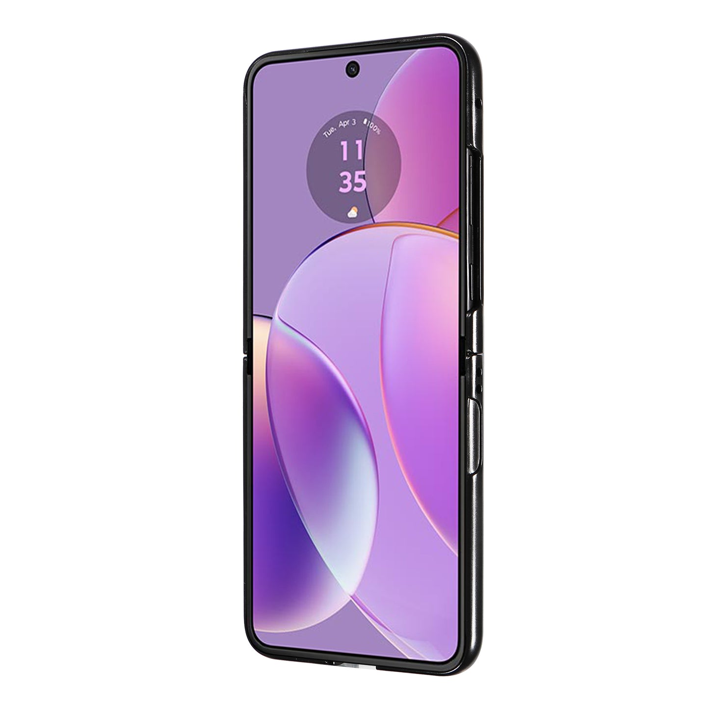 Uniqkart for Motorola Razr 40 5G Litchi Texture Phone Case PU Leather Coated PC Anti-drop Cover - Brown