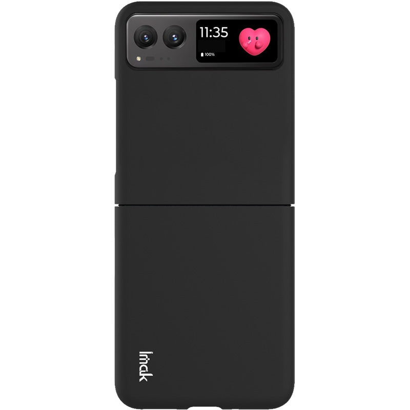 Uniqkart JS-2 Series For Motorola Razr 40 5G Protective Case Hard PC Anti-Drop Phone Cover - Black