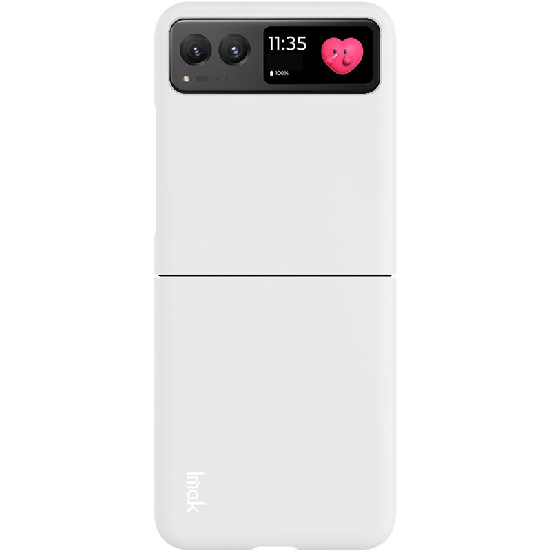Uniqkart JS-2 Series For Motorola Razr 40 5G Protective Case Hard PC Anti-Drop Phone Cover - White