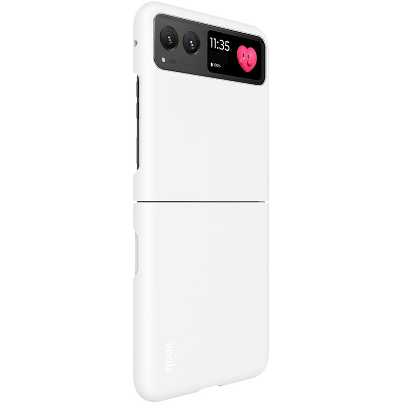 Uniqkart JS-2 Series For Motorola Razr 40 5G Protective Case Hard PC Anti-Drop Phone Cover - White