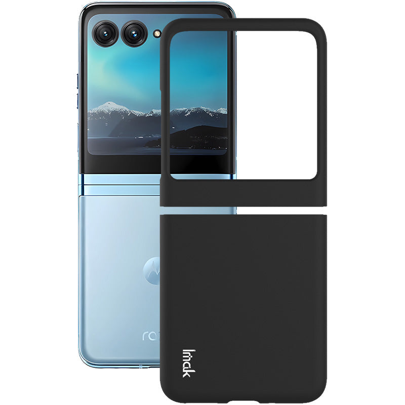 Uniqkart JS-2 Series Shockproof Case for Motorola Razr 40 Ultra 5G Anti-Drop Hard PC Phone Cover - Black