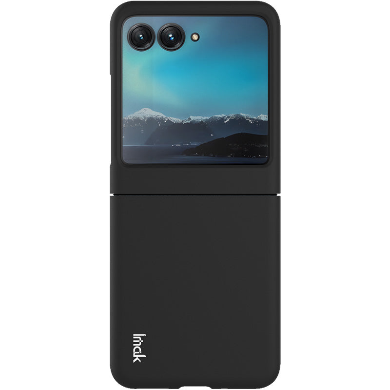 Uniqkart JS-2 Series Shockproof Case for Motorola Razr 40 Ultra 5G Anti-Drop Hard PC Phone Cover - Black