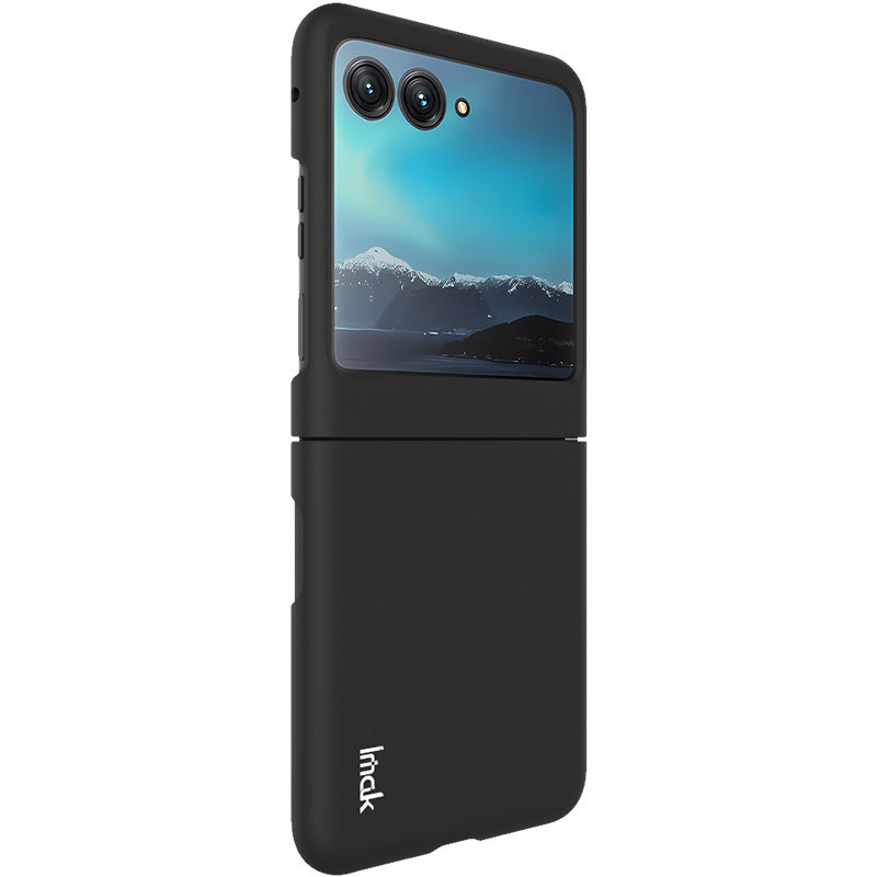 Uniqkart JS-2 Series Shockproof Case for Motorola Razr 40 Ultra 5G Anti-Drop Hard PC Phone Cover - Black