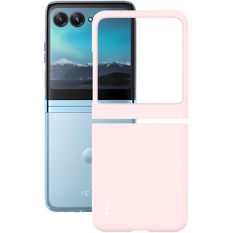 Uniqkart JS-2 Series Shockproof Case for Motorola Razr 40 Ultra 5G Anti-Drop Hard PC Phone Cover - Pink